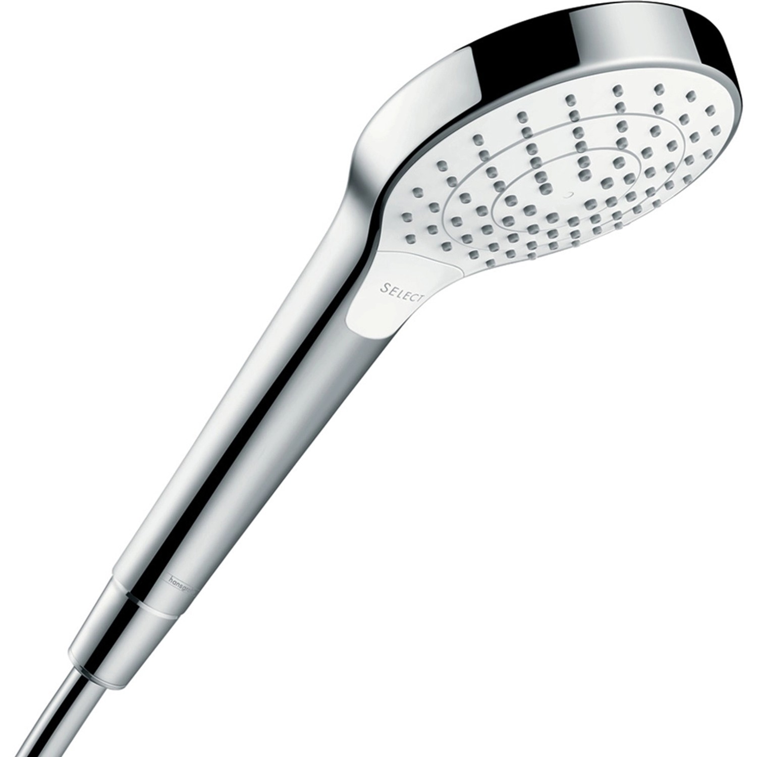 Hansgrohe Handbrause Croma Select S Vario mit 3 Strahlarten Weiß-Chrom