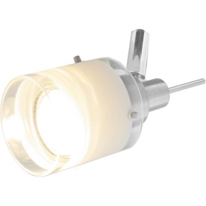 LED Spot Asola 3er Nickel matt mit GU10 Leuchtmittel, warmweißes Licht.