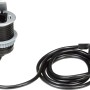 Versenkbare Tischsteckdose, schwarz, mit USB-Anschluss und 1,9 m Kabel.