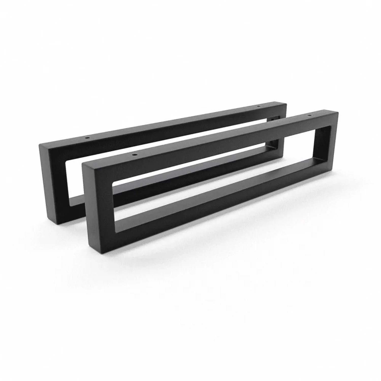 HEVVA Waschtischhalterung RHEIN 10 cm Hoch 45 cm Tief 2er Set Schwarz