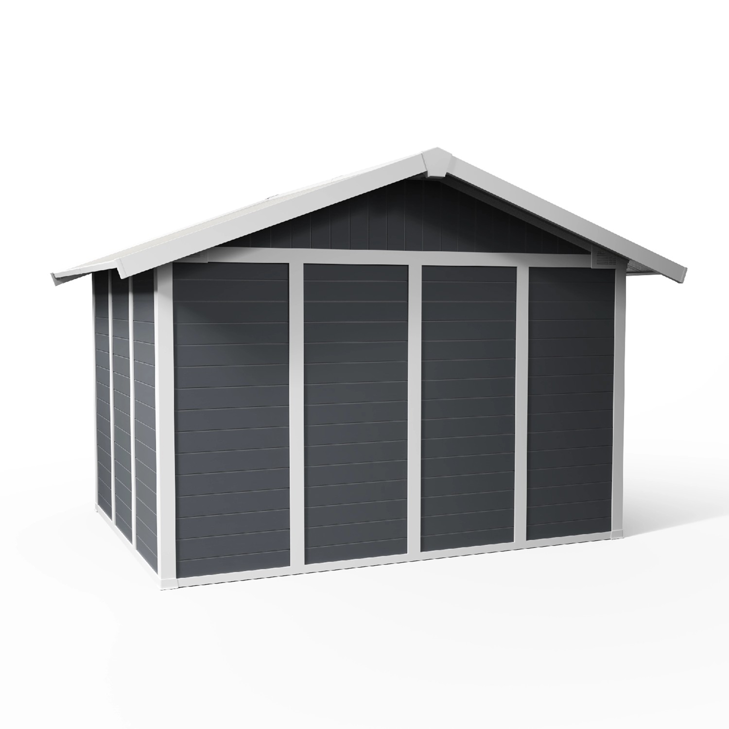 Grosfillex Kunststoff-Gartenhaus Deco H 7.5 Dunkelgrau BxT: 315 cm x 239 cm_3