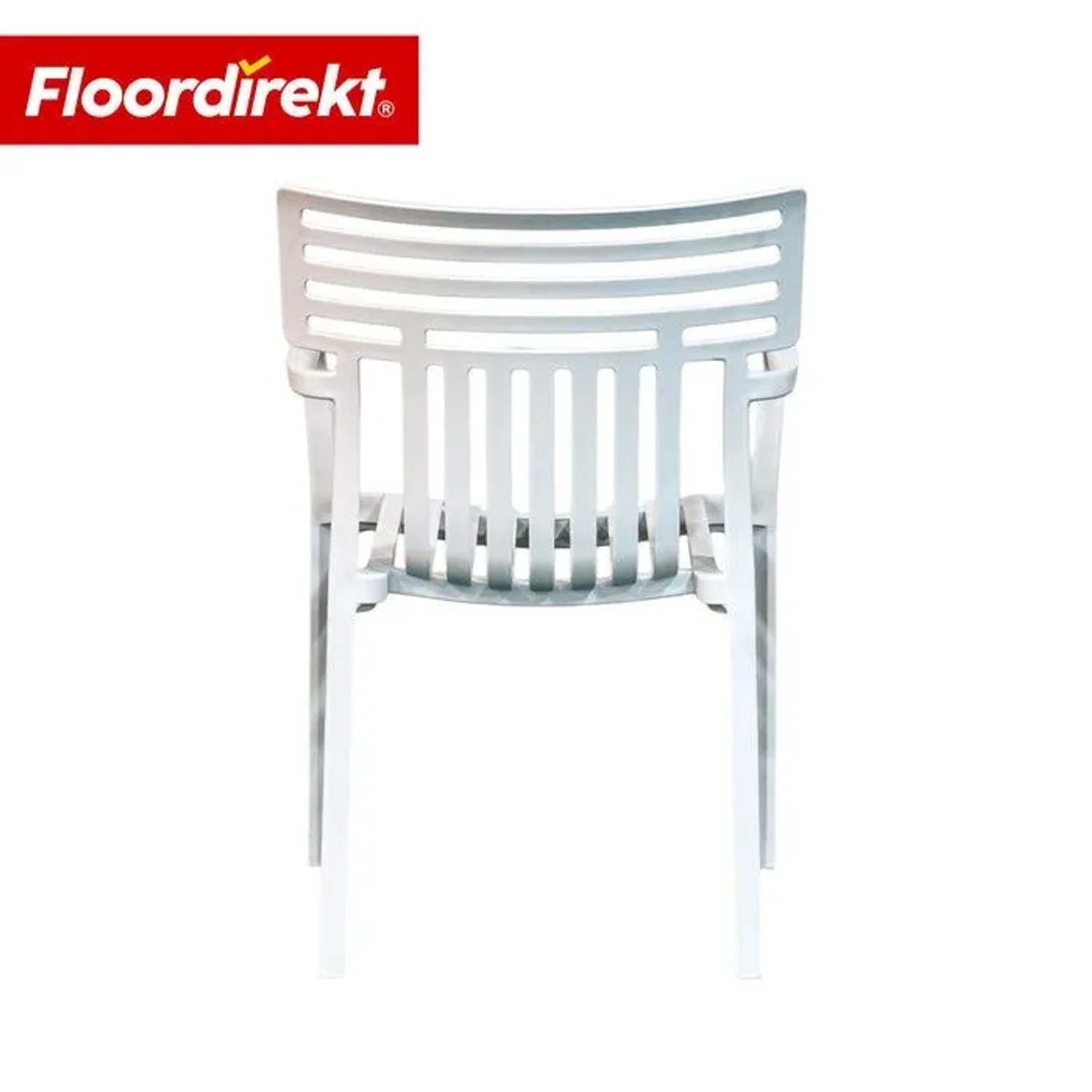 Floordirekt Gartenstuhl Terrano Wetterfest UV-beständig Stapelbar Stabil Weiß kaufen bei OBI