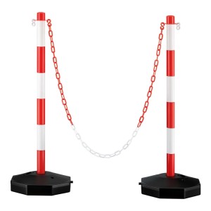 Wiltec Parkplatz Absperrung 80X28X28Cm Sperrpfosten Kette Poller Absperrpfosten