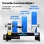 Wiltec Drechselbank 550W Drechselmaschine Drehbank Drechsler Holz Dreheisen_5