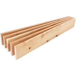 Bellissa Lärchendielen 5er-Set für Komposter aus Holz/Metall. Robuste, helle Holzbretter.