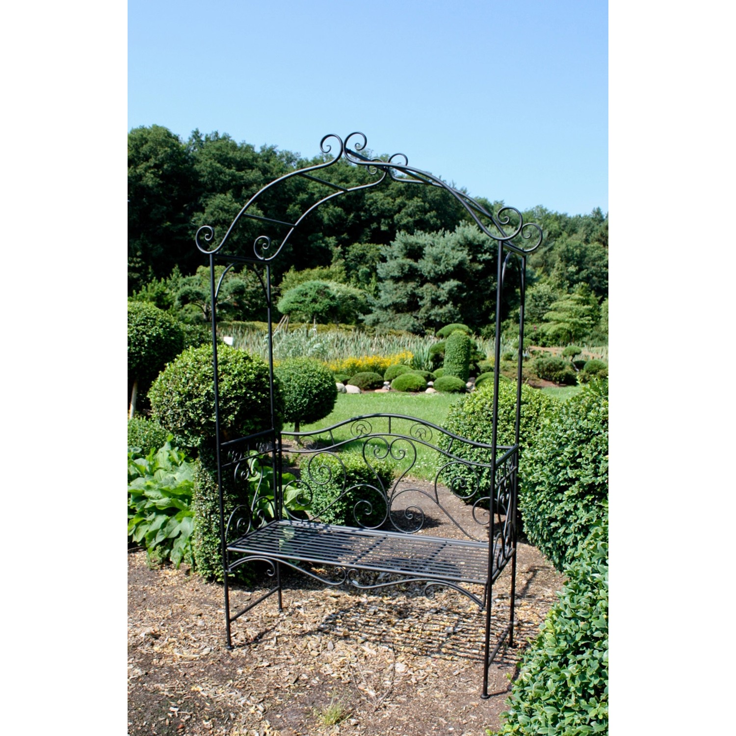 Garden Pleasure Bank mit Rosenbogen Colima 124 cm x 200 cm x 48 cm