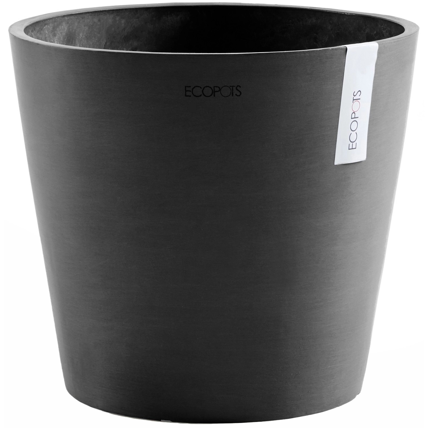 Ecopots Pflanztopf Amsterdam Dunkelgrau Ø 30 cm / Höhe 26,3 cm