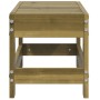 Gartenhocker aus imprägniertem Kiefernholz, 62x30x32 cm, ideal als Sitzhocker oder Fußablage.