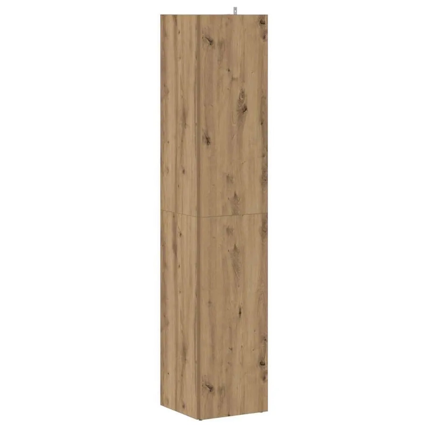 Eckregal in Artisan-Eiche Optik, Holzwerkstoff, 165cm hoch. Wohnzimmerschrank für Stauraum.