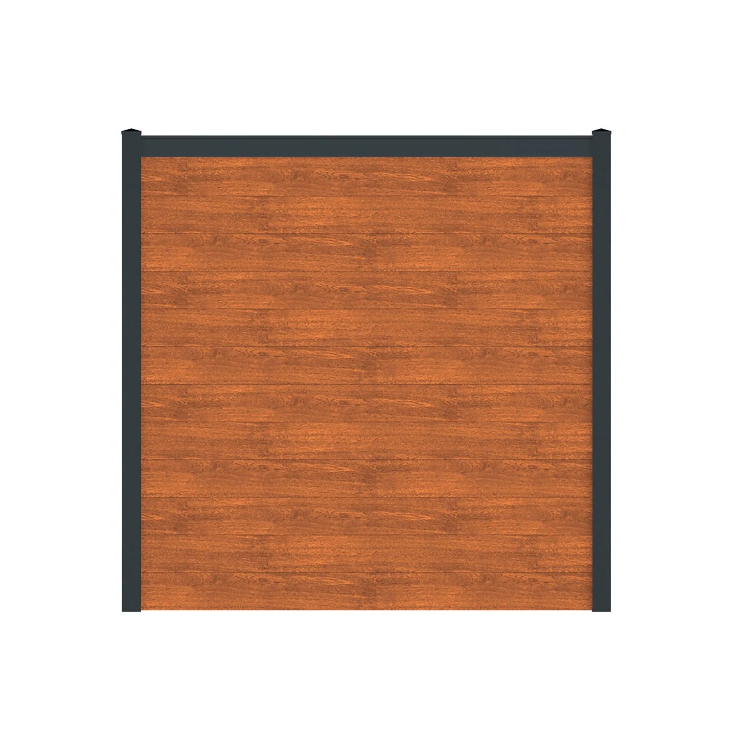 Vidual Sichtschutzzaun Snap 140 zum Aufdübeln 1,8 m x 33,68 m Light Oak