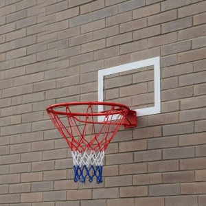 Relaxdays Basketballkorb Eisen Orange Wandmontage 45 cm 1,5 kg