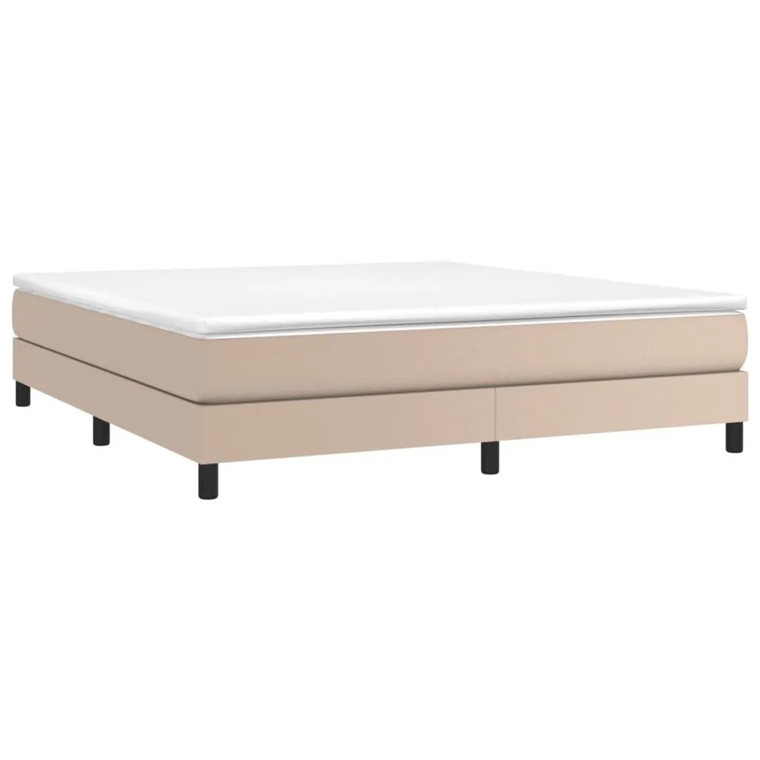 vidaXL Boxspringbettgestell Cappuccino-Braun 180x200 cm Kunstleder 3120717 günstig online kaufen