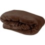 Gefaltete, braune Bestlivings Kuscheldecke mit Ärmeln aus weichem Polyester.