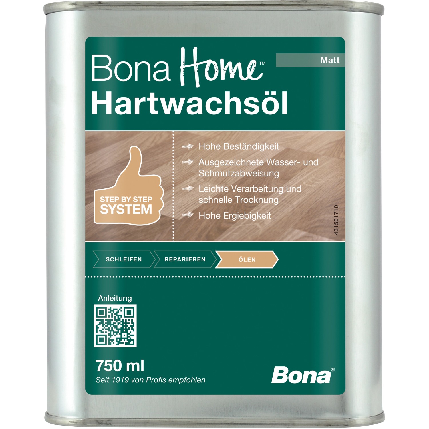 Bona Home Hartwachsöl matt 750 ml