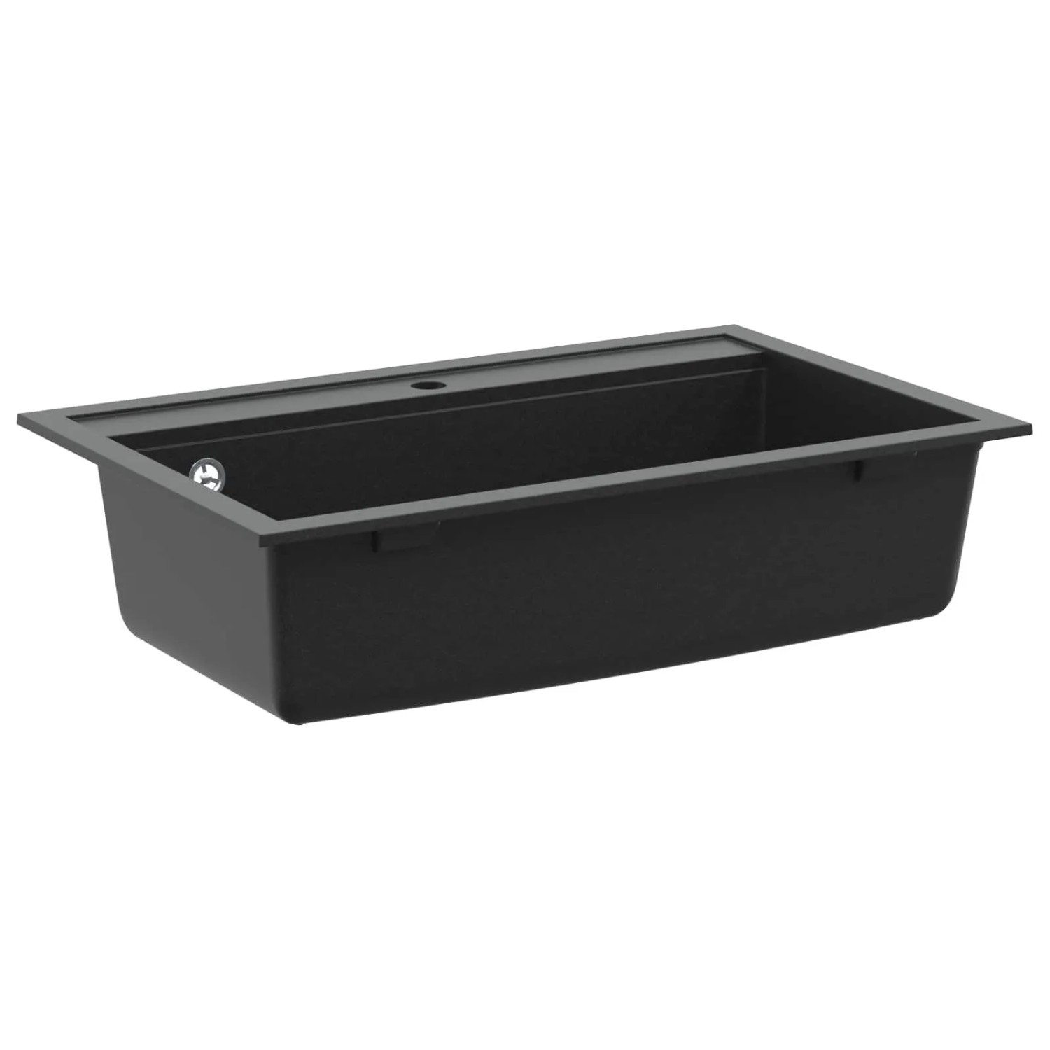 vidaXL Waschbecken Schwarz 795 x 505 mm Granit 42028388
