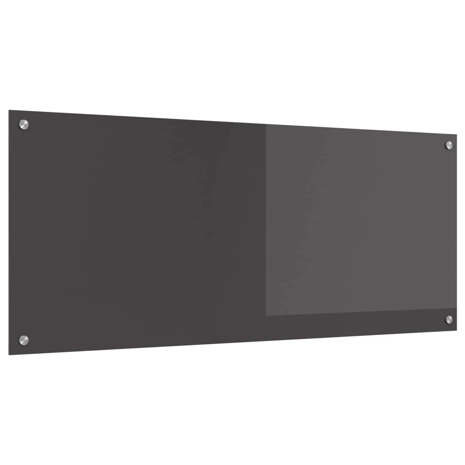 vidaXL Küchenrückwand Dunkelgrau 120 x 50 x 0,6 cm Gehärtetes Glas 42001314