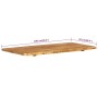 vidaXL Badezimmer-Waschtischplatte Massivholz Akazie 100x52x2,5 cm 286321_7
