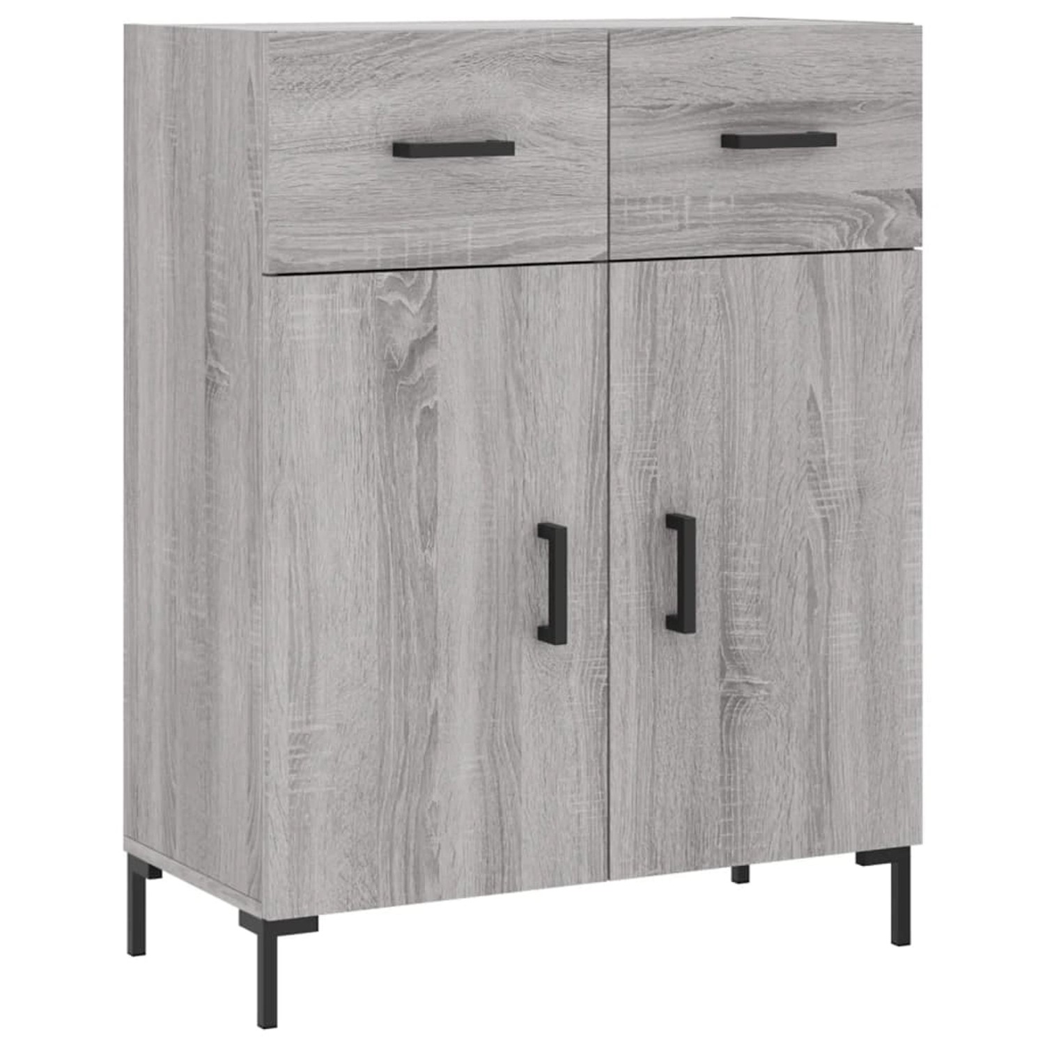 vidaXL Sideboard Grau Sonoma 69,5x34x90 cm Holzwerkstoff 827986 günstig online kaufen