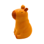Gelbe Capybara Sparbüchse aus Keramik, Kinderspardose mit Gummistopfen. Ideal als Geschenkartikel.