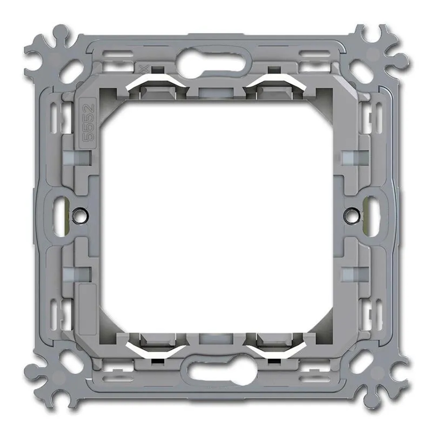 TEM MODUL PLUS Montageträger 2M ohne Krallen aus Metall, Zubehör für Schalterdosen.