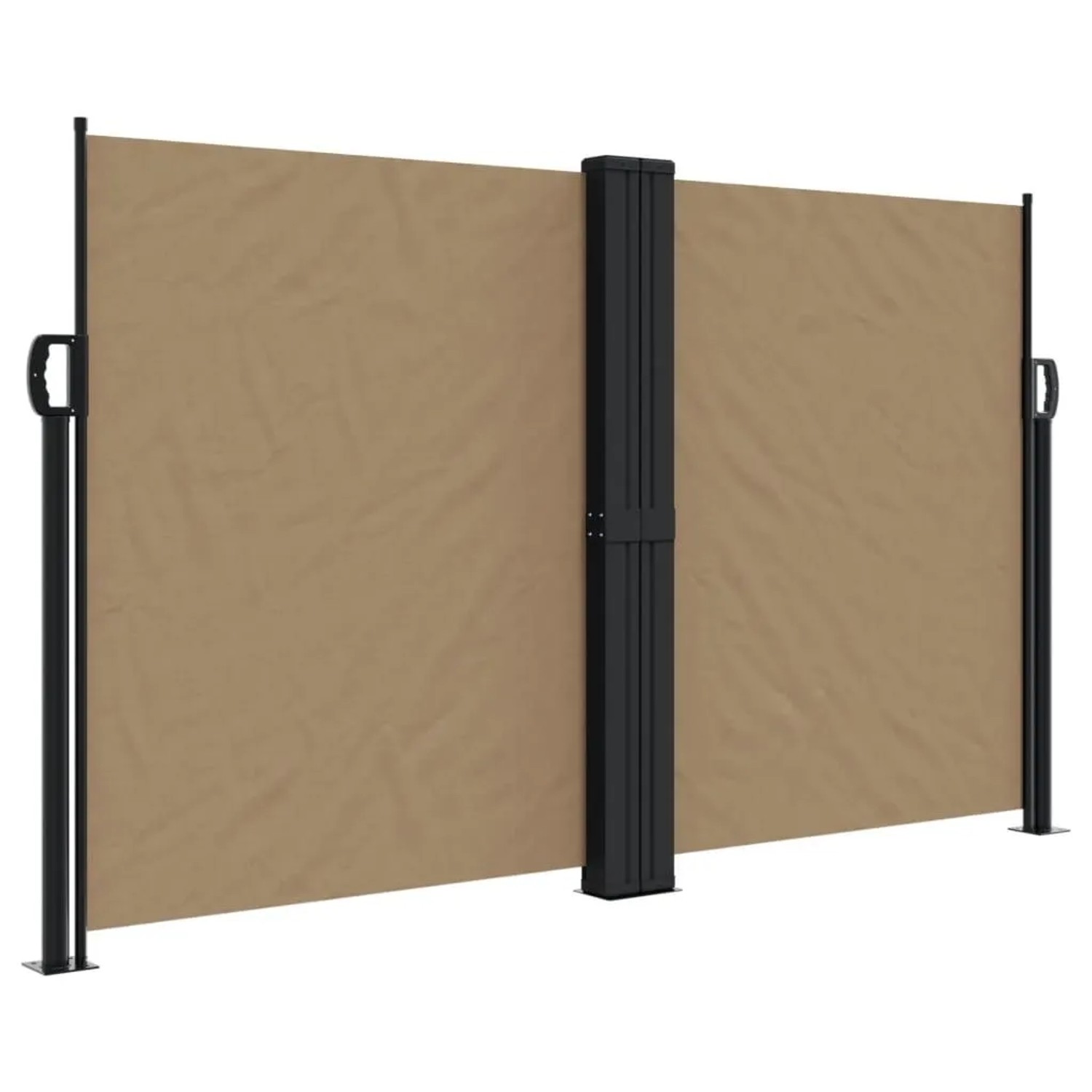 vidaXL Seitenmarkise Ausziehbar Taupe 140x1000 cm 4004724