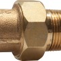 Löt-Verschraubung aus Rotguss, 28 mm x 33,3 mm (R 1), für Kupferrohre.