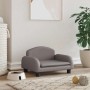 vidaXL Hundebett Grau 50x40x30 cm Kunstleder 171979_2