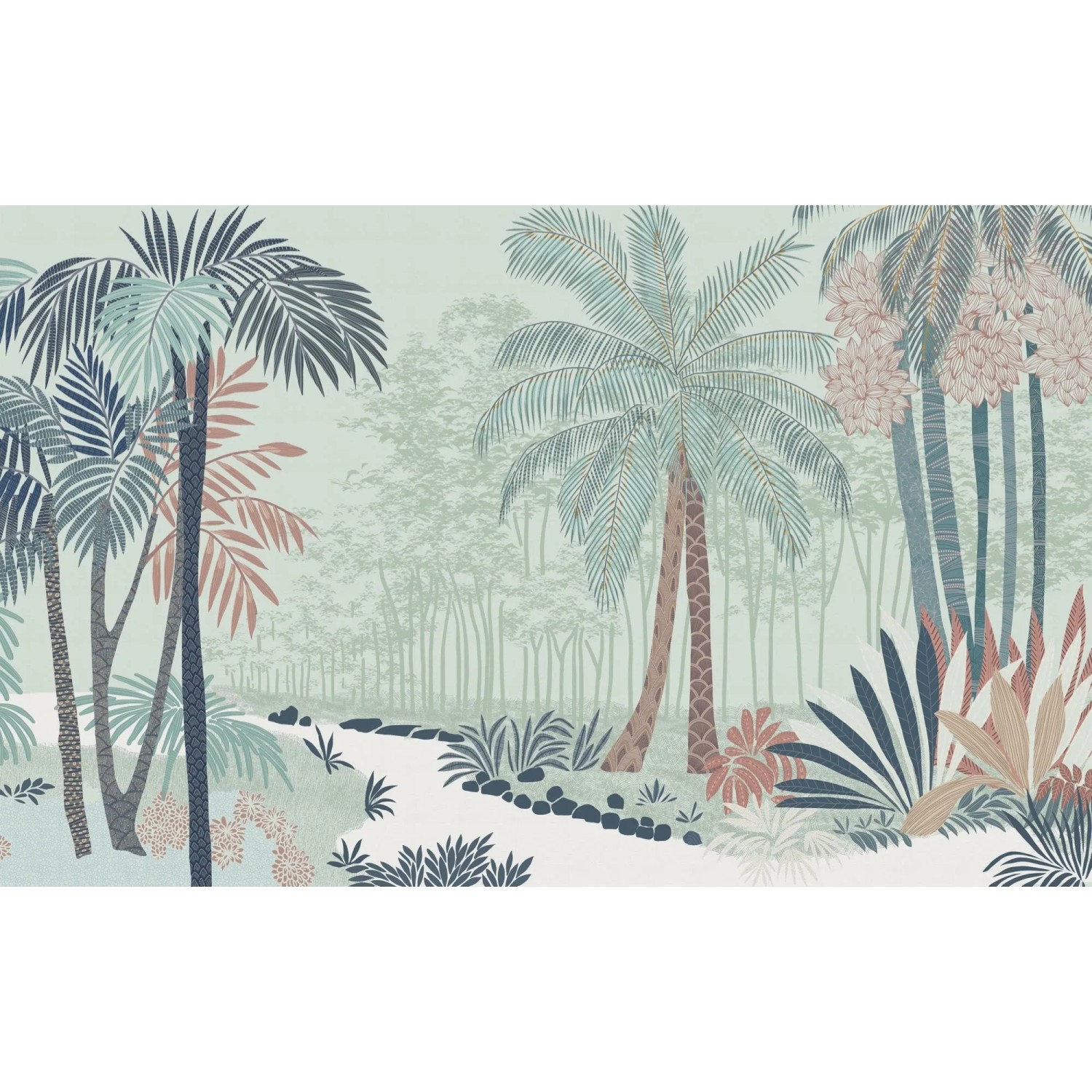 Komar Vliestapete Flora Glaucus 400 cm x 250 cm günstig online kaufen