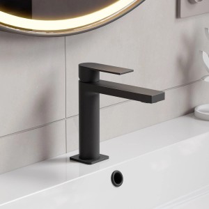 pianura Waschtischarmatur Giulia, Einhebelmischer, 5 L, schwarz matt.