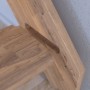 Detailaufnahme: StarWood Treppe Rhodos Eiche, gewendelt, mit Holz-Edelstahl-Geländer.