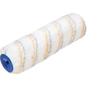 LUX Dispersionswalze 25cm, Polymix, gold-grau gestreift, für Wandfarben und Fassadenfarben.