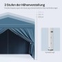 WOLTU Pavillon Pop-Up Wasserdichter Sonnenschutz Pagodenzelt 3x3 m Blau_6