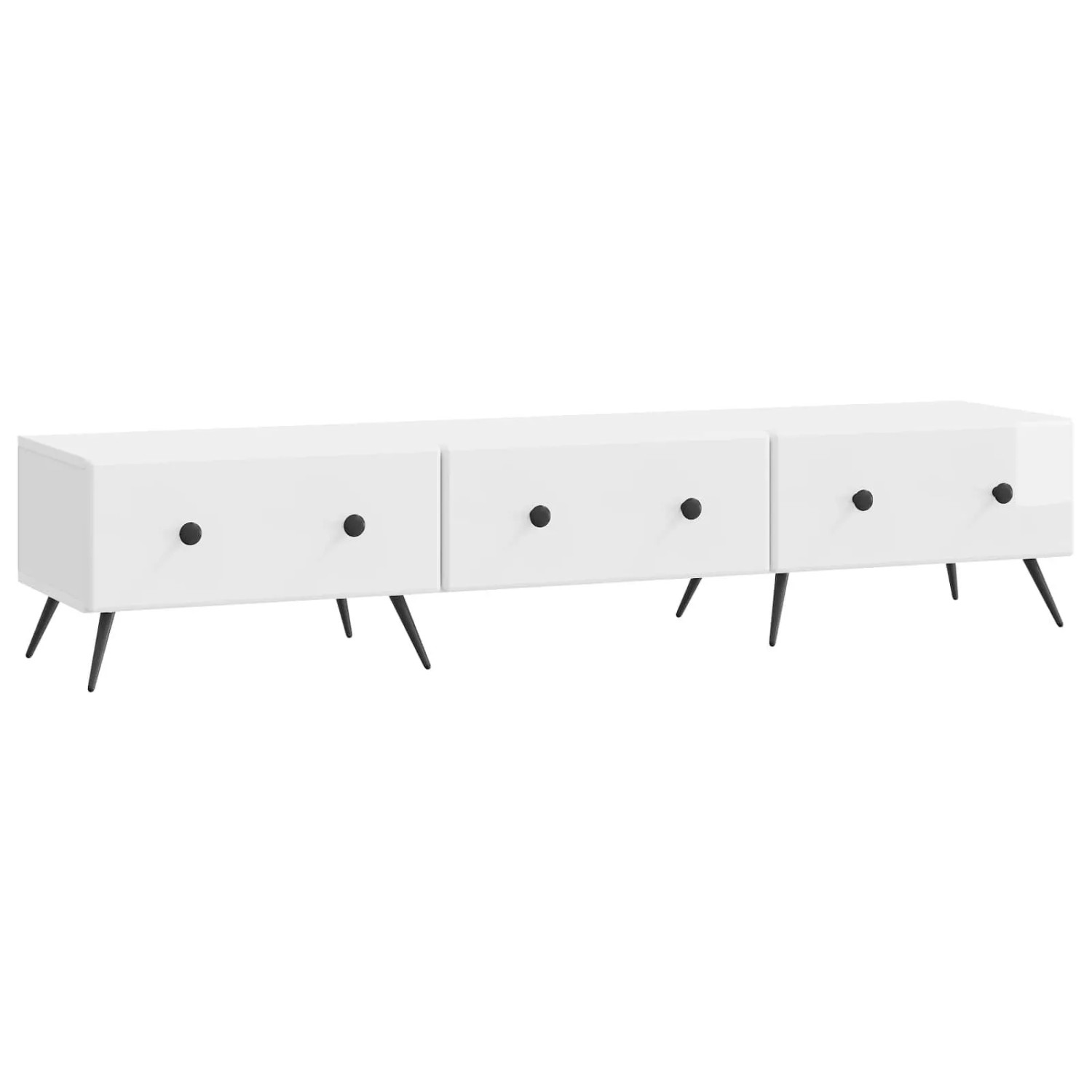vidaXL TV-Schränk Hochglanz Weiß 147 x 34,5 x 30 cm Holzwerkstoff 895629