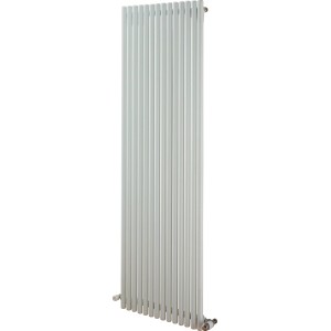 Weißer Ximax Raumheizkörper Kamino, 1800x550 mm, 1330 Watt, mit vertikalen Heizrohren.