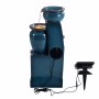 Teamson Home Gartenbrunnen mit 4 Stufen, Solar und LED in Blau. Dekorative Kaskade für Garten und Terrasse.