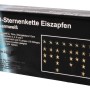 Schwarze Verpackung der Lex 40er LED Sternlichterkette mit warmweißen Sternen. Für innen & außen geeignet.