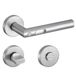 MeinTürgriff LED-Türgriff Orbit Türdrücker Edelstahl Matt Türgriff Drückergarnitur WC