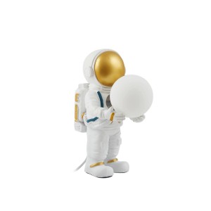 Lindby Tischlampe Kosmo 10030678 für Kinder Junges Wohnen in Weiß aus Keramik 1-flammig G9 Wohnzimmerleuchte