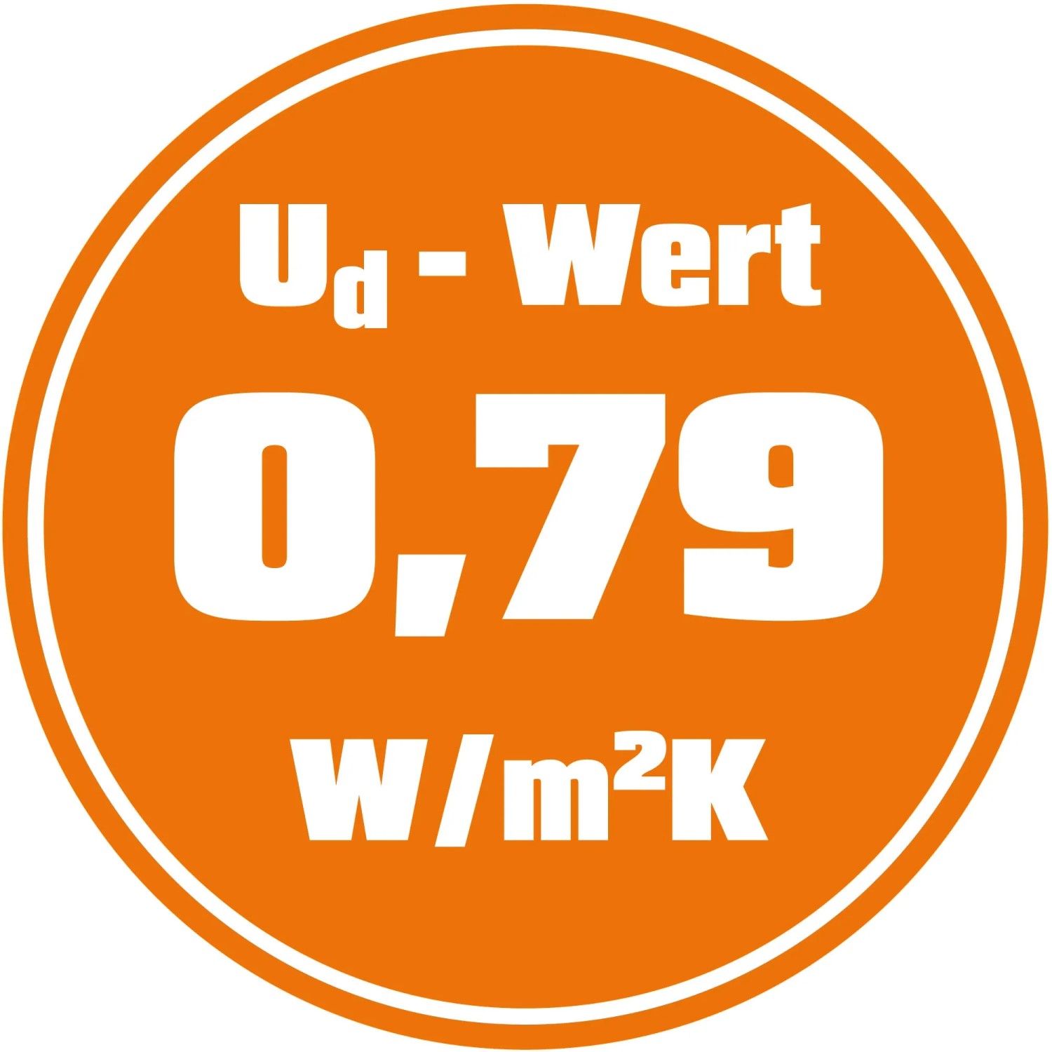 Ud-Wert 0,79 W/m²K der ThermoSpace Prime Palermo RC2 Sicherheitshaustür.