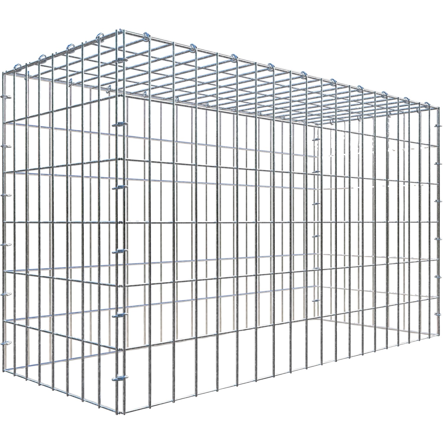 Thumbnail - Gabiona C-Ring-Gabione-Anbaukorb Typ 3 60 x 100 x 40 cm Maschenw 5 x 10 cm