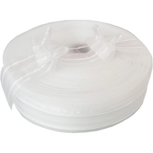 Rolle Bestgoodies Gardinenband, Faltenband 3er Falte, 50mm breit, 50m lang, weiß.