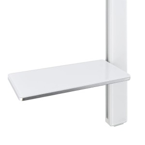 Swiss Aqua Technologies Duschset Duschstange mit Handbrause und Praktischer Ablage Weiß und Chrom