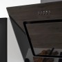 Respekta Schräghaube mit schwarzer Glasfront für die Premium Küchenzeile 210 cm.