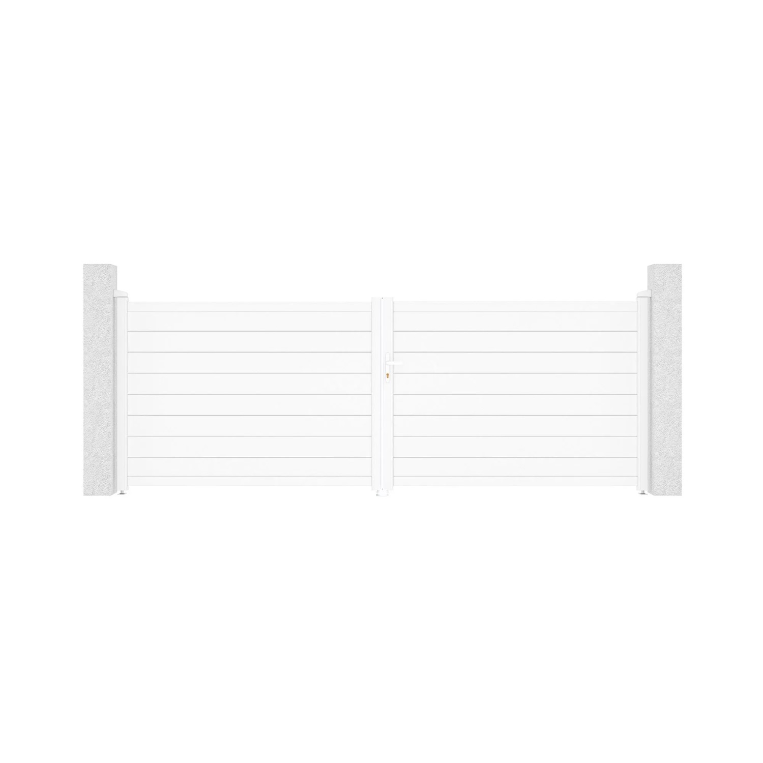 Casanoov Flügeltor Elektrisch Eiger 400x140cm Weiß & Drehtorantrieb Ranger günstig online kaufen