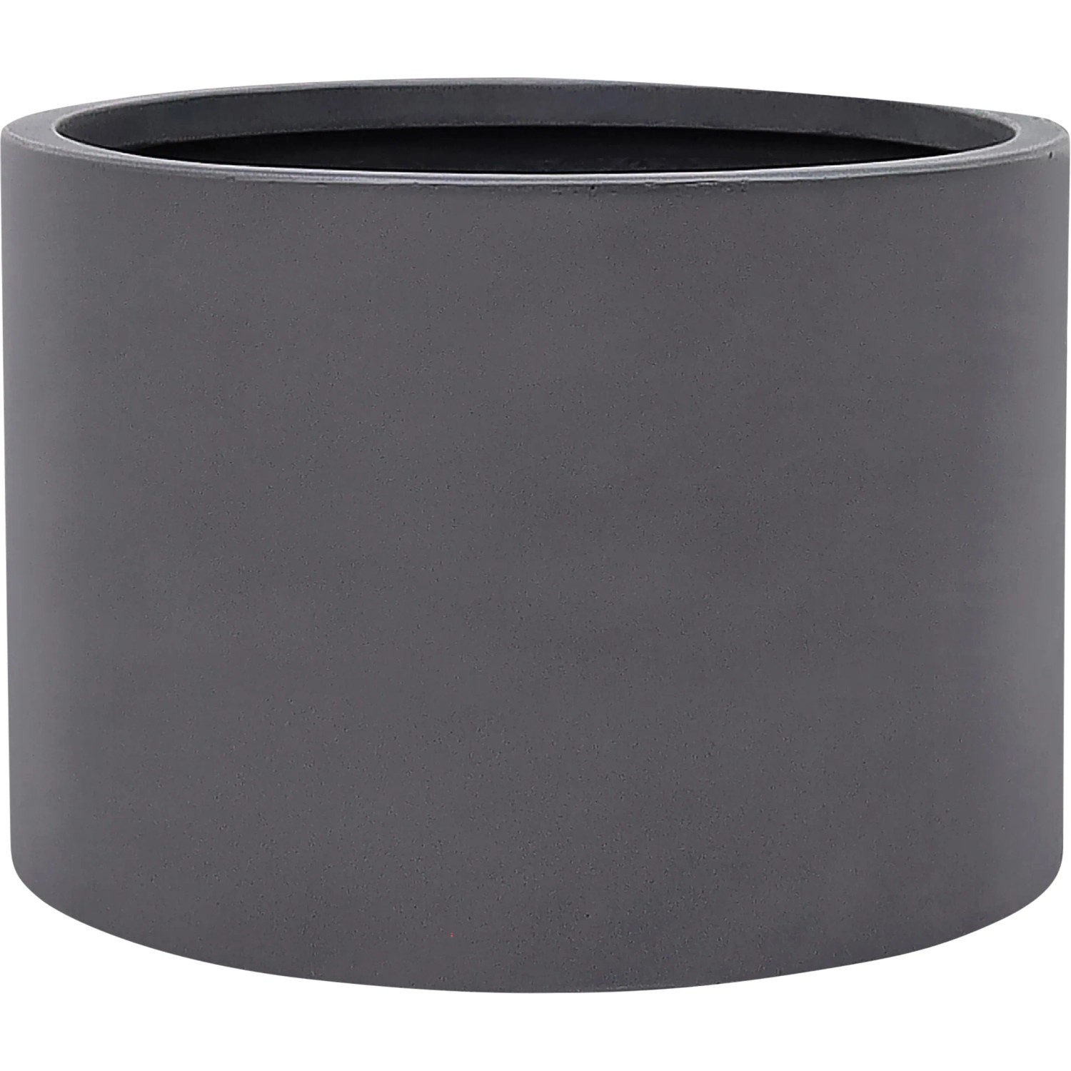 Pflanztopf Fiberstone Strukturiert Grau-Anthrazit 33 cm x 33 cm x 23 cm