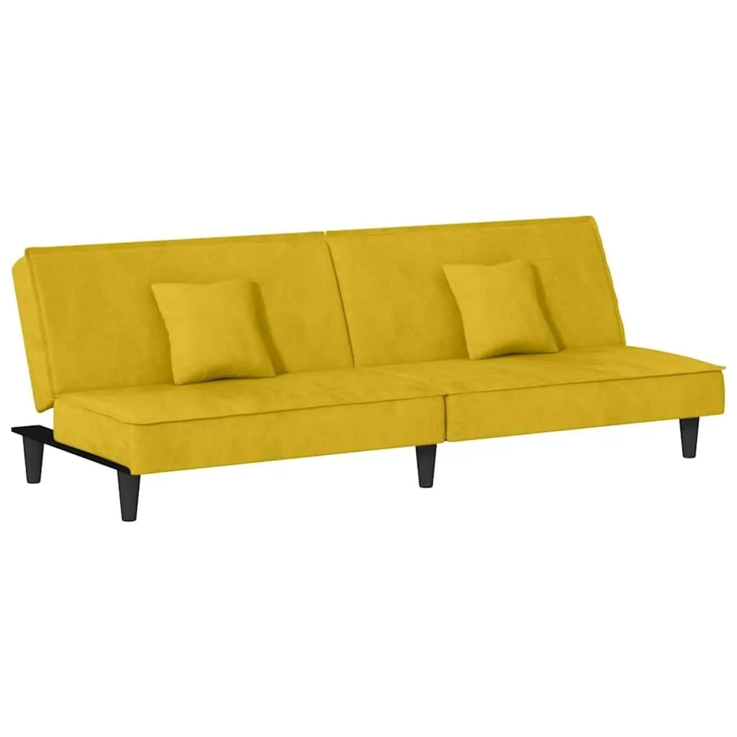 vidaXL Schlafsofa Gelb Samt 351912