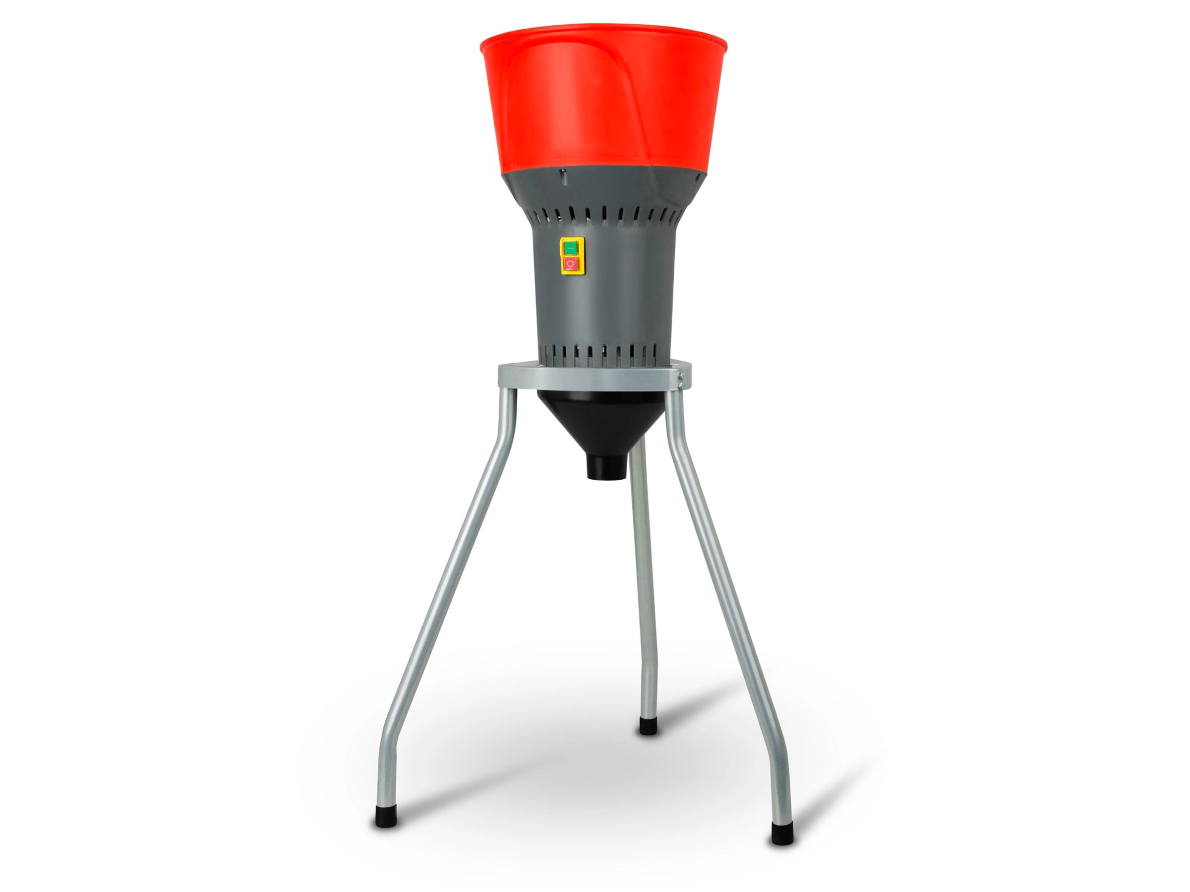 Produktbild von Getreidemühle Elektrisch 1300W Mühle Mit 5 Verschiedene Lochsiebe, 13,7L Fassungsvermögen Trichter Und 60L Behälterkapazität, 400kg/ H, Für Haushalte, Küchen, Geschäfte