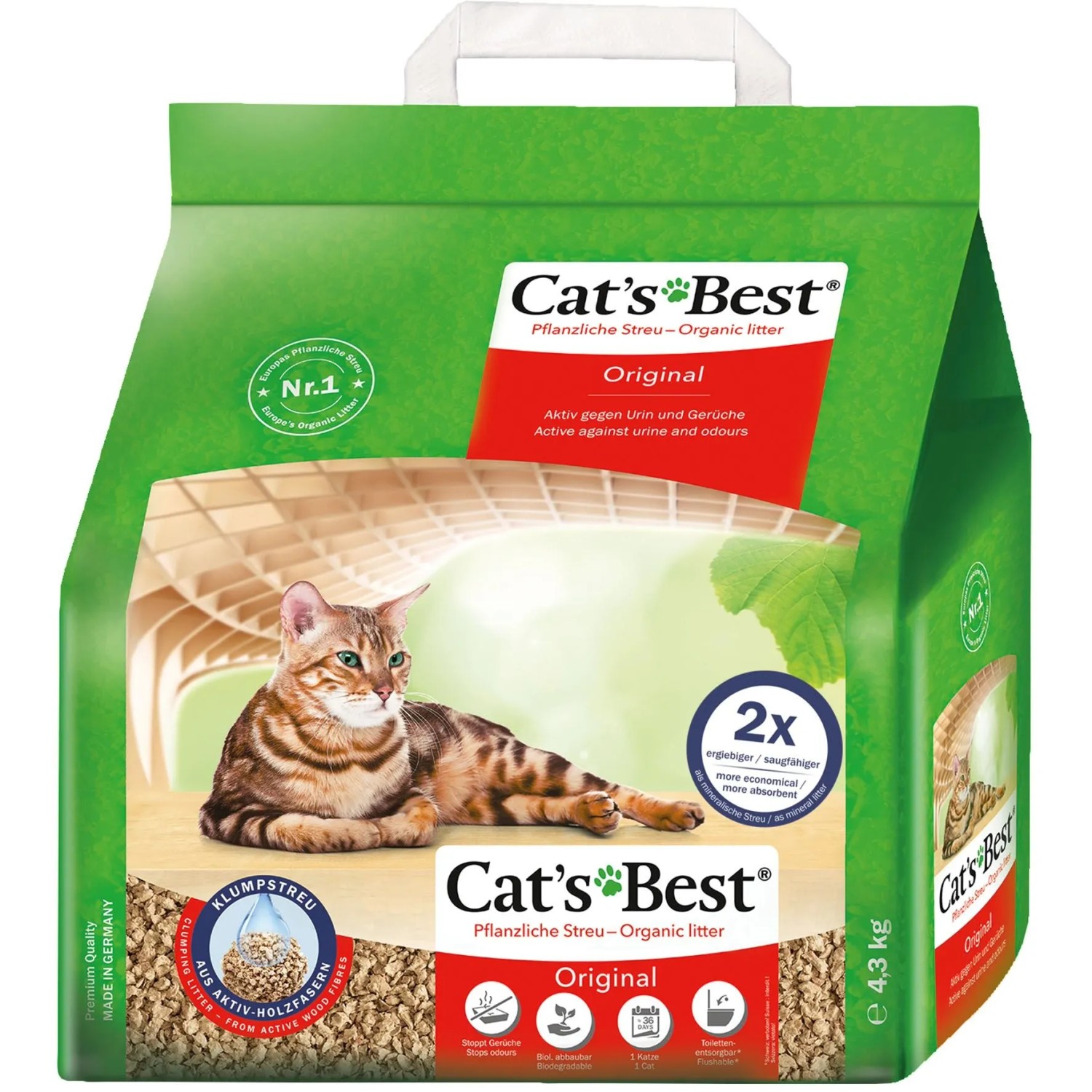 Cats Best Original Katzenstreu Klumpstreu 10,