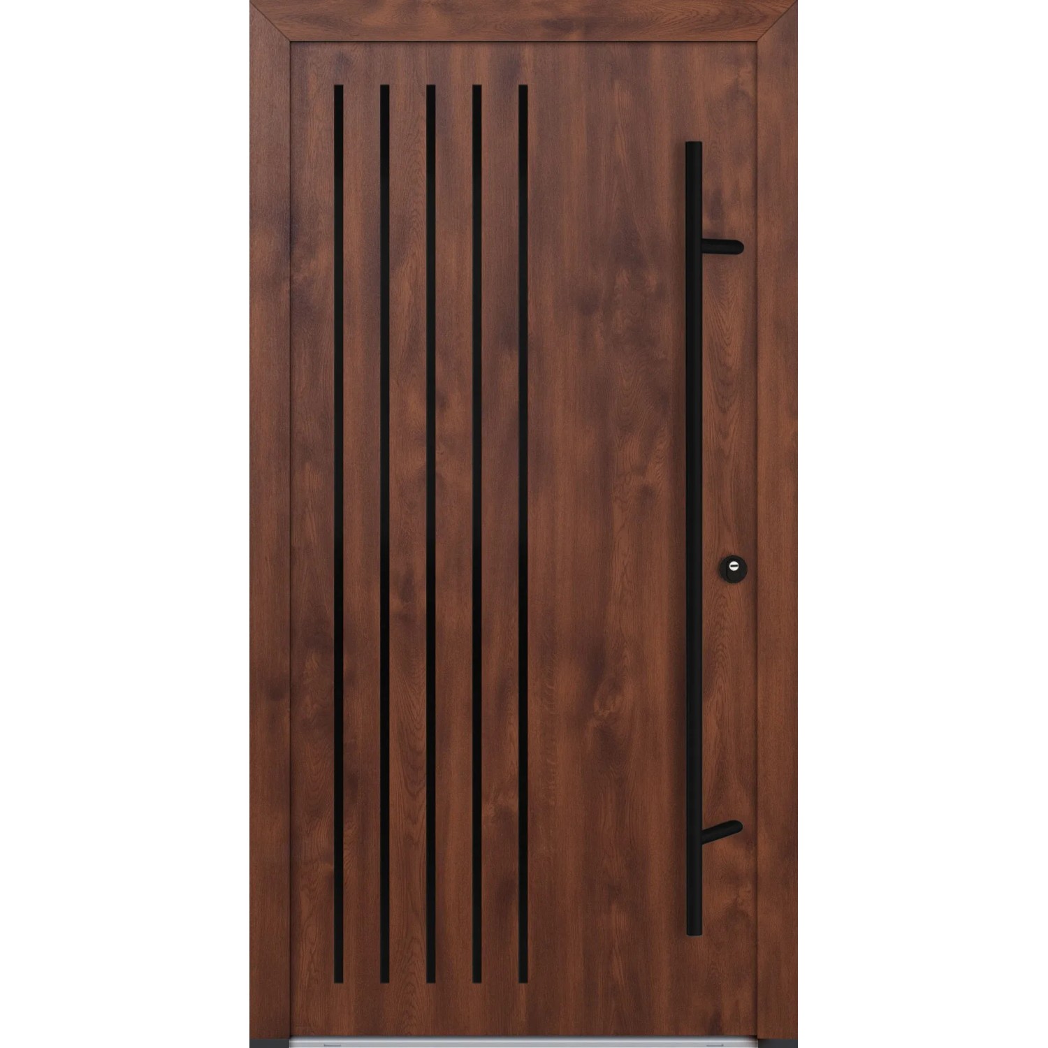 FM Türen AS68 Modell 64 1000 x 2100 Nussbaum Rechts Innen Beschläge Set 01