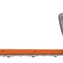 Worx Akku-Heckenschere WG264E.9, 20V, orange-schwarz, mit Klingenschutz.